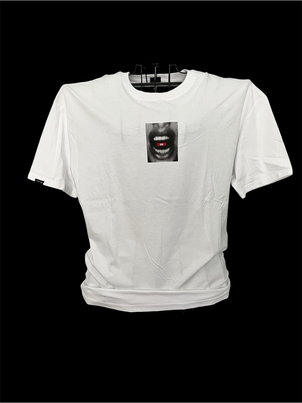 Ushuaïa Ibiza SIN Graphic T-Shirt White Rare Clubwear Size S